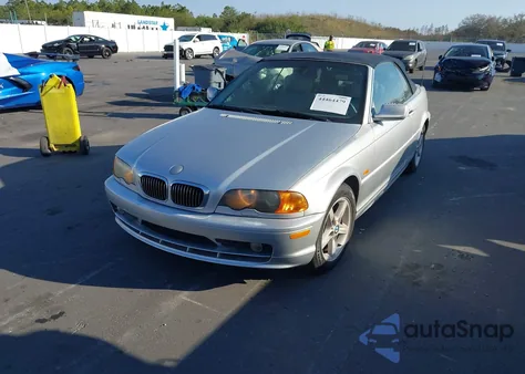2003 BMW 325Ci из США, поврежденный, VIN WBABS33413PG91473